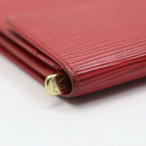 Louis Vuitton Epi Red Leather Pochette Porte-Monnaie Wallet - Picture 9 of 16